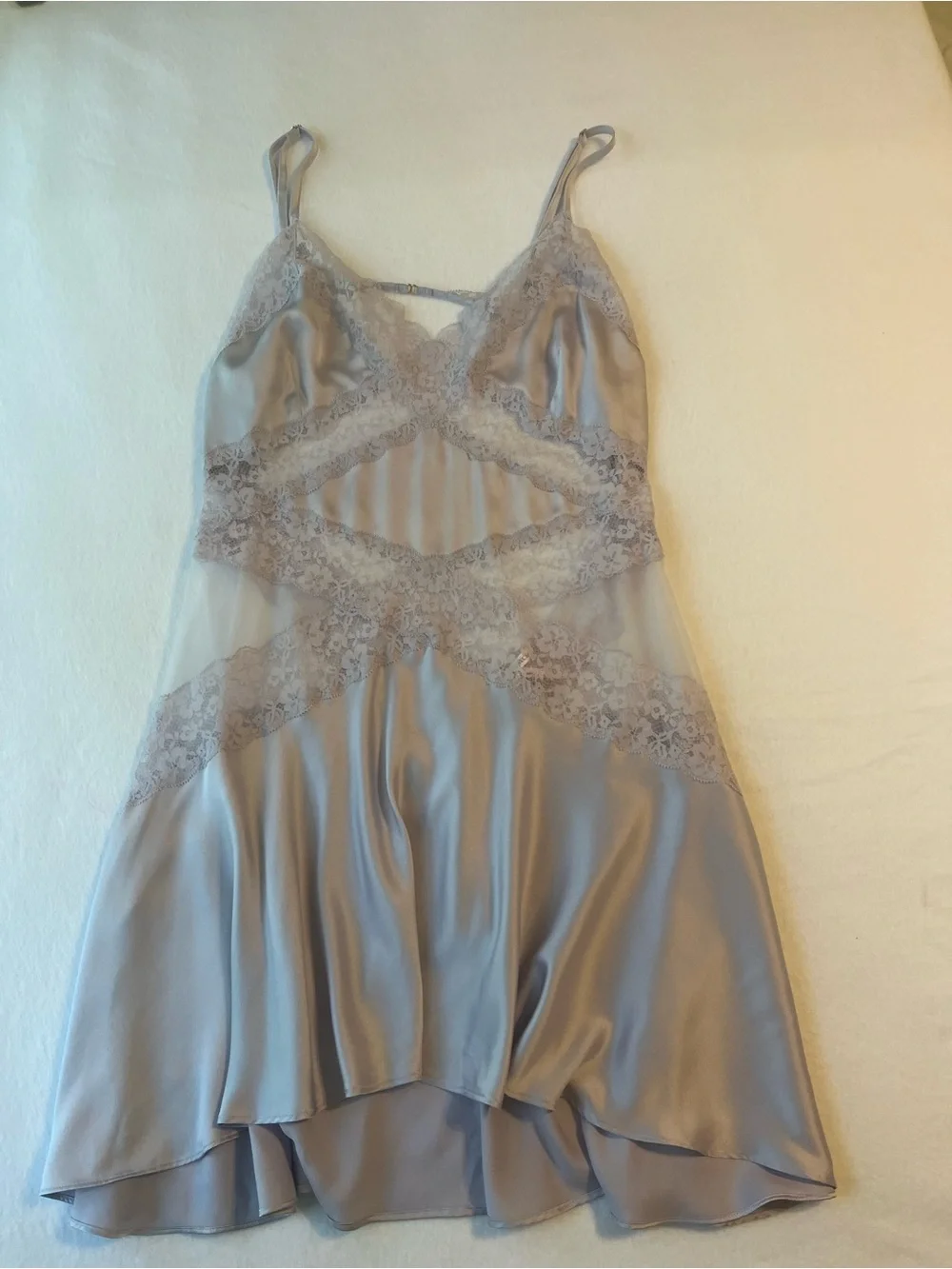 Victoria's Secret Light Lavender Satin & Lace Chemise - Picture 6 of 10